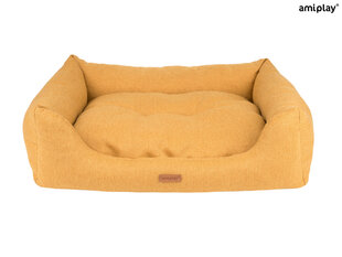 Amiplay лежак диван Montana Yellow S, 58x46x17 см цена и информация | Лежаки, домики | kaup24.ee