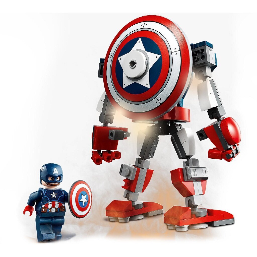 76168 LEGO® Super Heroes Captain America robotraudrüü цена и информация | Klotsid ja konstruktorid | kaup24.ee