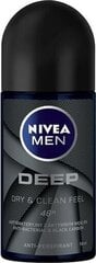 Rulldeodorant Nivea Men Deep, 50 ml цена и информация | Дезодоранты | kaup24.ee