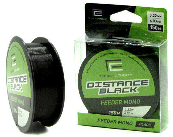 Tamiil Lucky John Feeder Concept Distance Black 0.22mm 150m цена и информация | Tamiilid | kaup24.ee