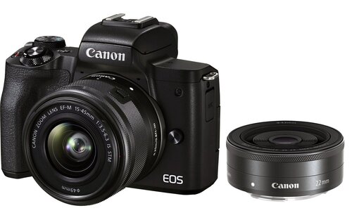 Canon EOS M50 Mark II EF-M 15-45mm IS STM + EF-M 22mm STM hind ja info | Fotoaparaadid | kaup24.ee