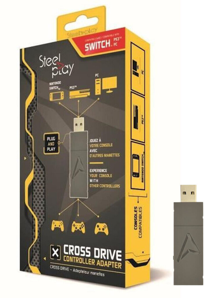 Adapter Steel Play - Cross Drive Controller Switch USB цена и информация | USB jagajad, adapterid | kaup24.ee