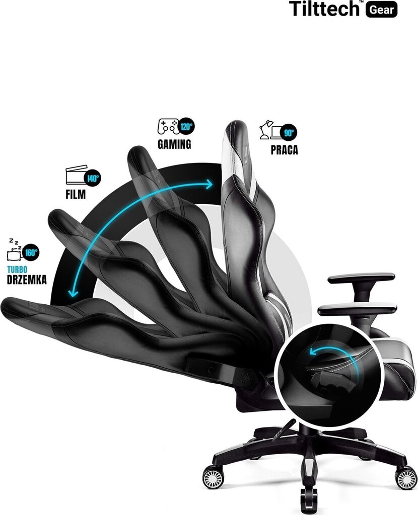 Mänguritool Diablo Chairs X-Horn 2.0, must/valge (L suurus) цена и информация | Kontoritoolid | kaup24.ee