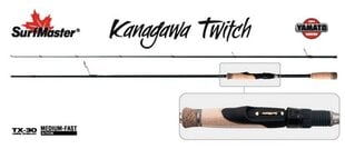 Spinning Surf Master «Yamato KANAGAWA Twitch TX-30» YS5007 2X 205 cm. цена и информация | Удочки, подставки и держатели | kaup24.ee