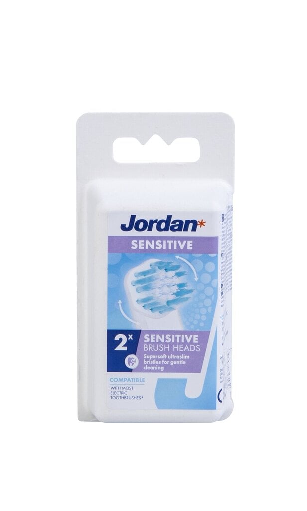 Jordan Sensitive цена и информация | Elektriliste hambaharjade otsikud | kaup24.ee