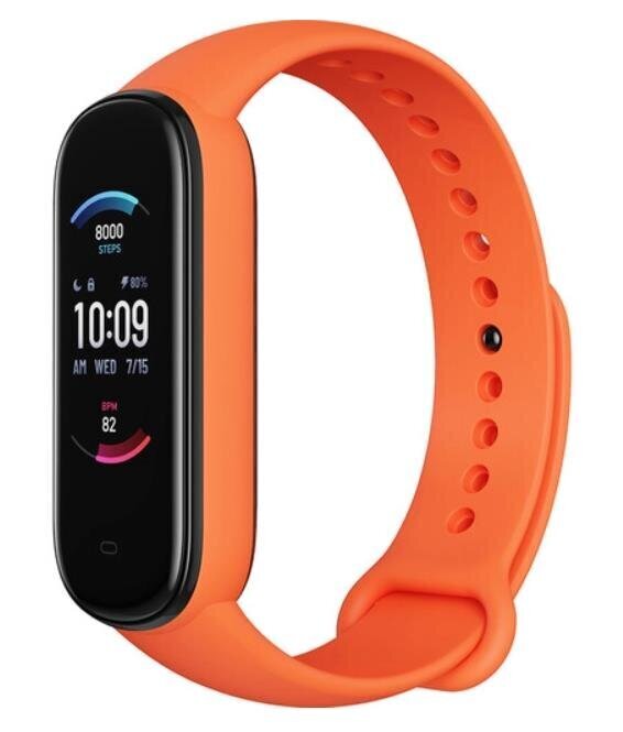 Amazfit Band 5, A2005ORANGE цена и информация | Nutivõrud (fitness tracker) | kaup24.ee