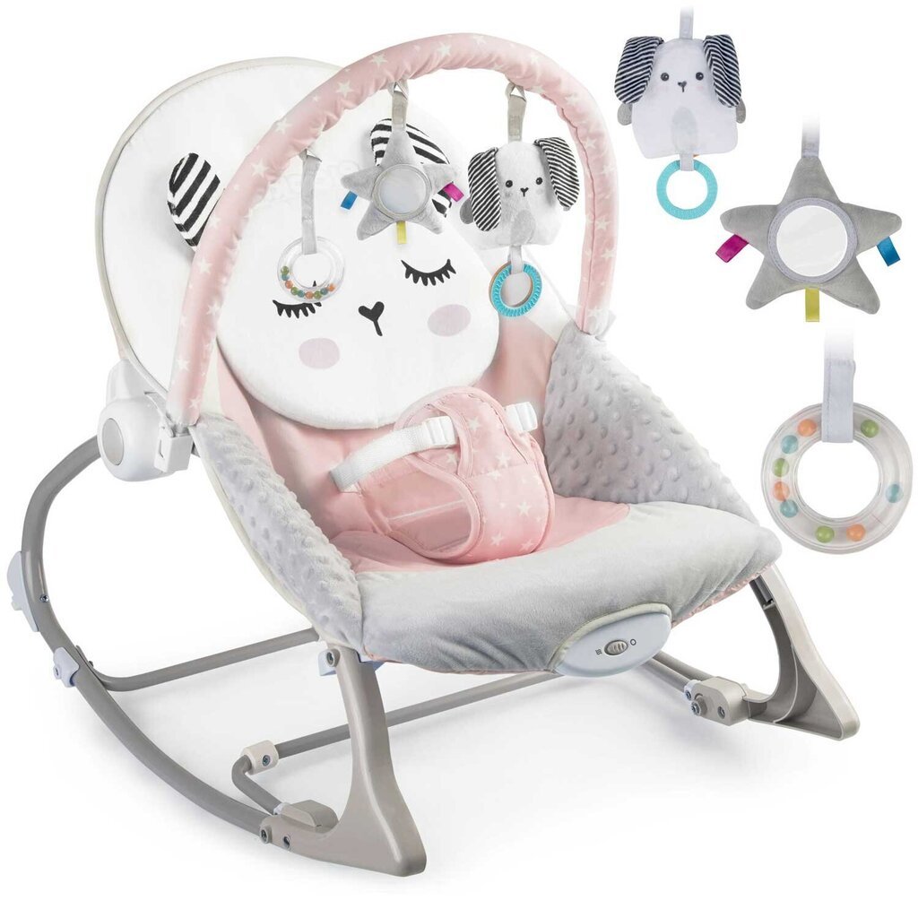 Lamamistool vibratsiooniga Ricokids, Pink hind ja info | Beebi lamamistoolid | kaup24.ee