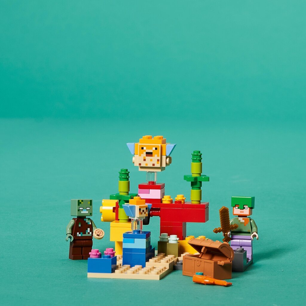 21164 LEGO® Minecraft Korallrahu hind ja info | Klotsid ja konstruktorid | kaup24.ee