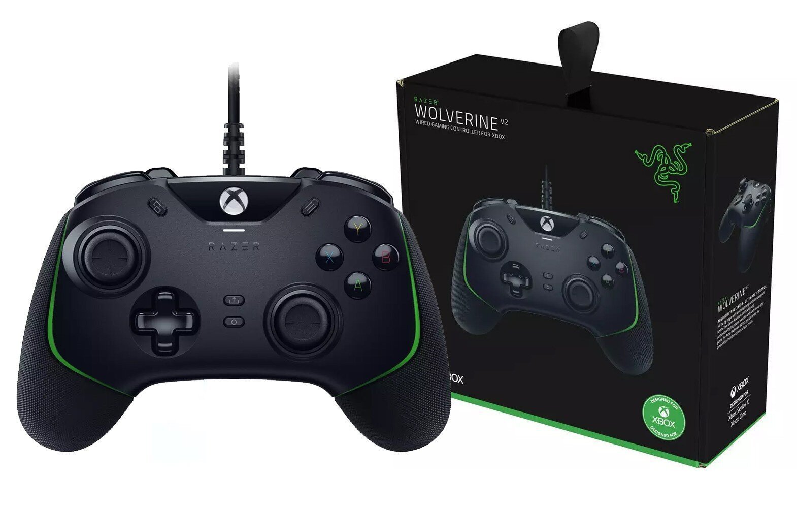 Juhtmega Xbox juhtpult Razer Wolverine V2 RZ06-03560100-R3M1 цена и информация | Mängupuldid | kaup24.ee