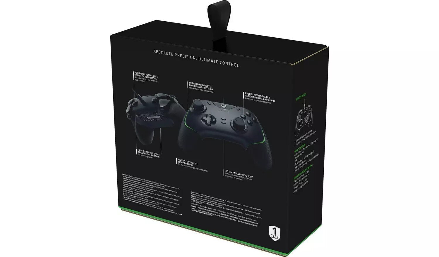 Juhtmega Xbox juhtpult Razer Wolverine V2 RZ06-03560100-R3M1 цена и информация | Mängupuldid | kaup24.ee