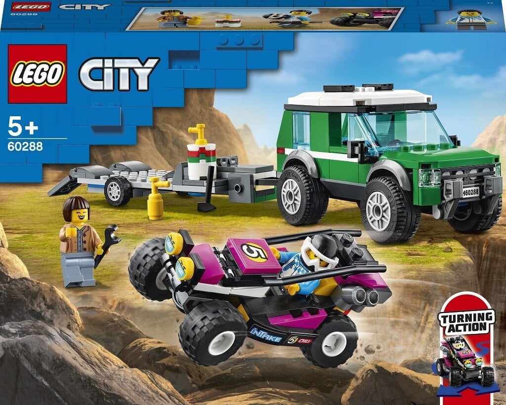 60288 LEGO® City Great Vehicles Гоночный багги-транспортёр цена | kaup24.ee