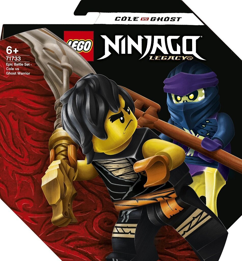 71733 LEGO® NINJAGO Cole vs kummitussõdalane цена и информация | Klotsid ja konstruktorid | kaup24.ee