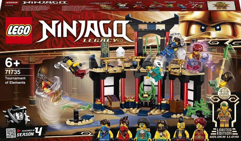 71735 LEGO® NINJAGO Elementide turniir hind ja info | Klotsid ja konstruktorid | kaup24.ee