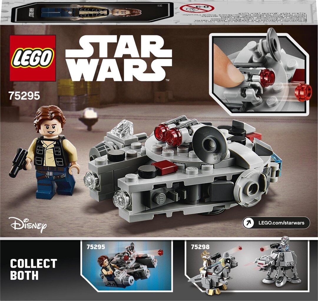 75295 LEGO® Star Wars Millennium Falcon mikrovõitleja hind ja info | Klotsid ja konstruktorid | kaup24.ee