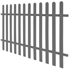 Сборный забор, WPC, 200x120cm, серый цена и информация | Заборы и принадлежности к ним | kaup24.ee