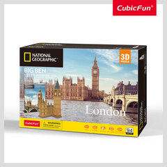 3D pusle CubicFun National Geographic Big Ben, 94-osaline цена и информация | Пазлы | kaup24.ee