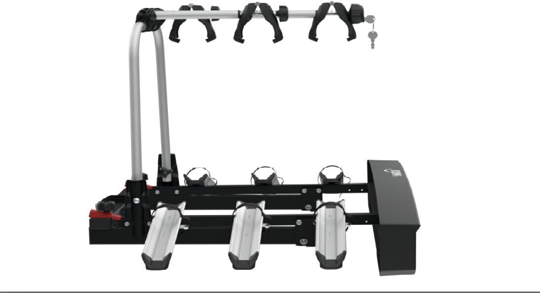HAKR Trip 3 Middle jalgrattahoidik, 3 jalgratta kinnitamiseks auto konksu külge, kokkupandav цена и информация | Rattahoidjad | kaup24.ee