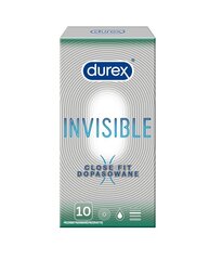 DUREX презервативы Invisible Close Fit N10 цена и информация | Презервативы | kaup24.ee