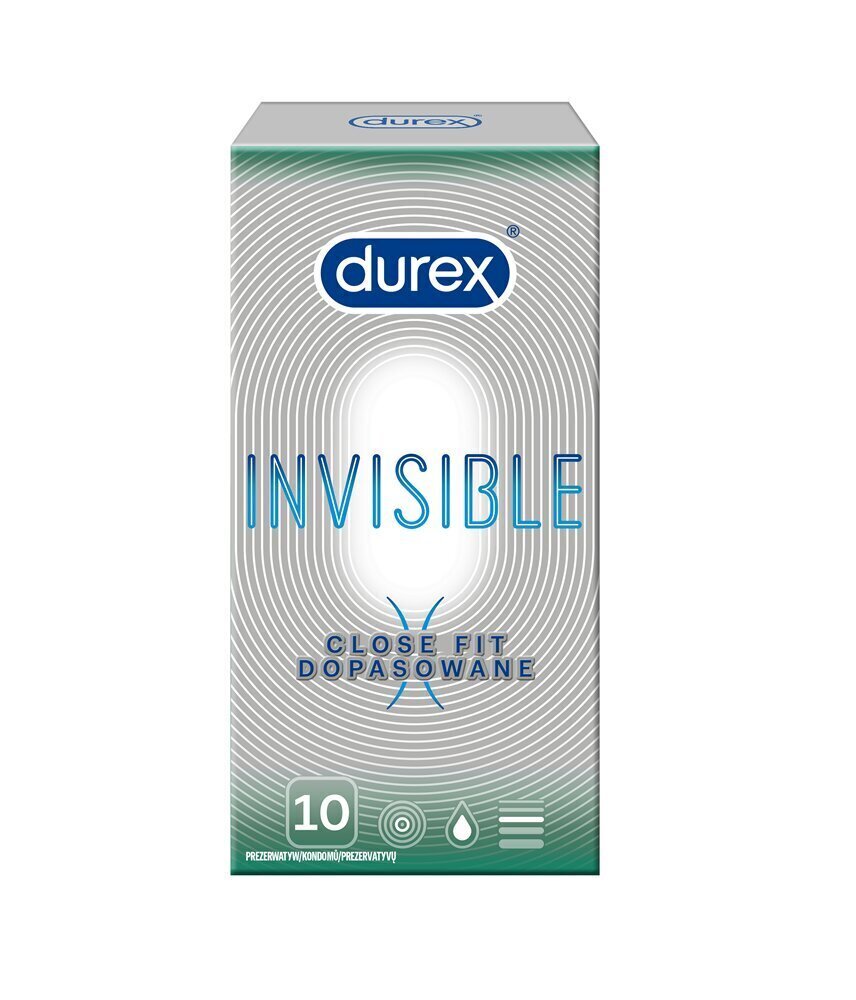 DUREX презервативы Invisible Close Fit N10 цена | kaup24.ee