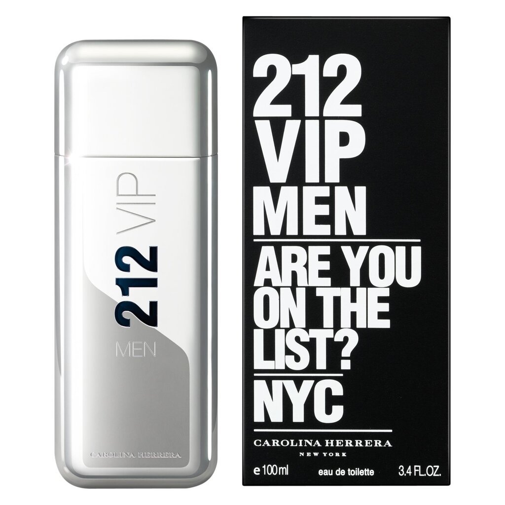 Meeste parfüüm 212 Vip Carolina Herrera EDT: Maht - 100 ml hind ja info | Meeste parfüümid | kaup24.ee