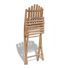 Стулья складные из бамбука, 2 шт. цена и информация | Садовые стулья, кресла, пуфы | kaup24.ee