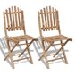 Kokkupandavad bambusest toolid, 2 tk hind ja info | Aiatoolid | kaup24.ee