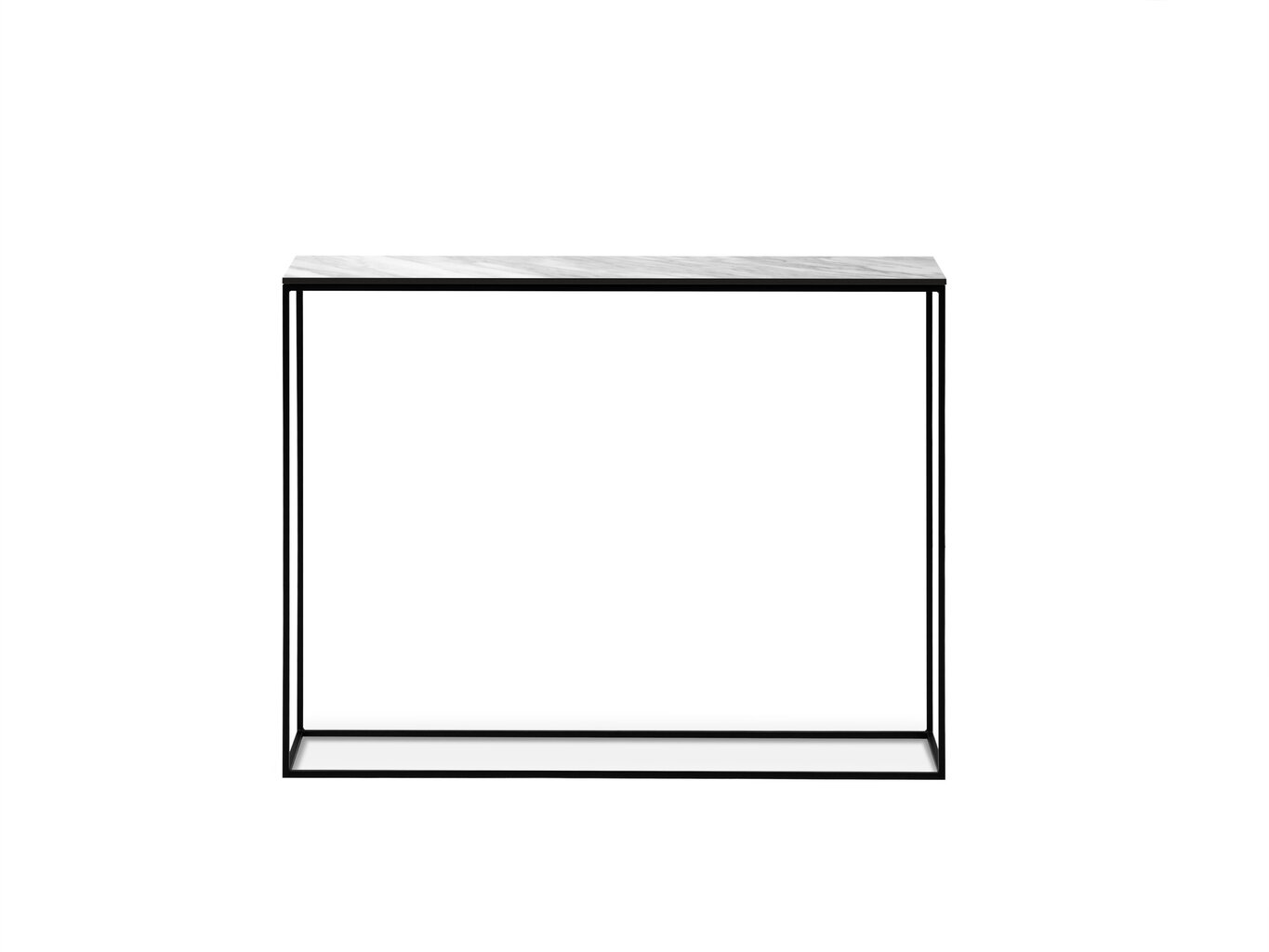 Konsoollaud Interieurs86 Orsay 91 cm, valge/must hind ja info | Konsoollauad | kaup24.ee