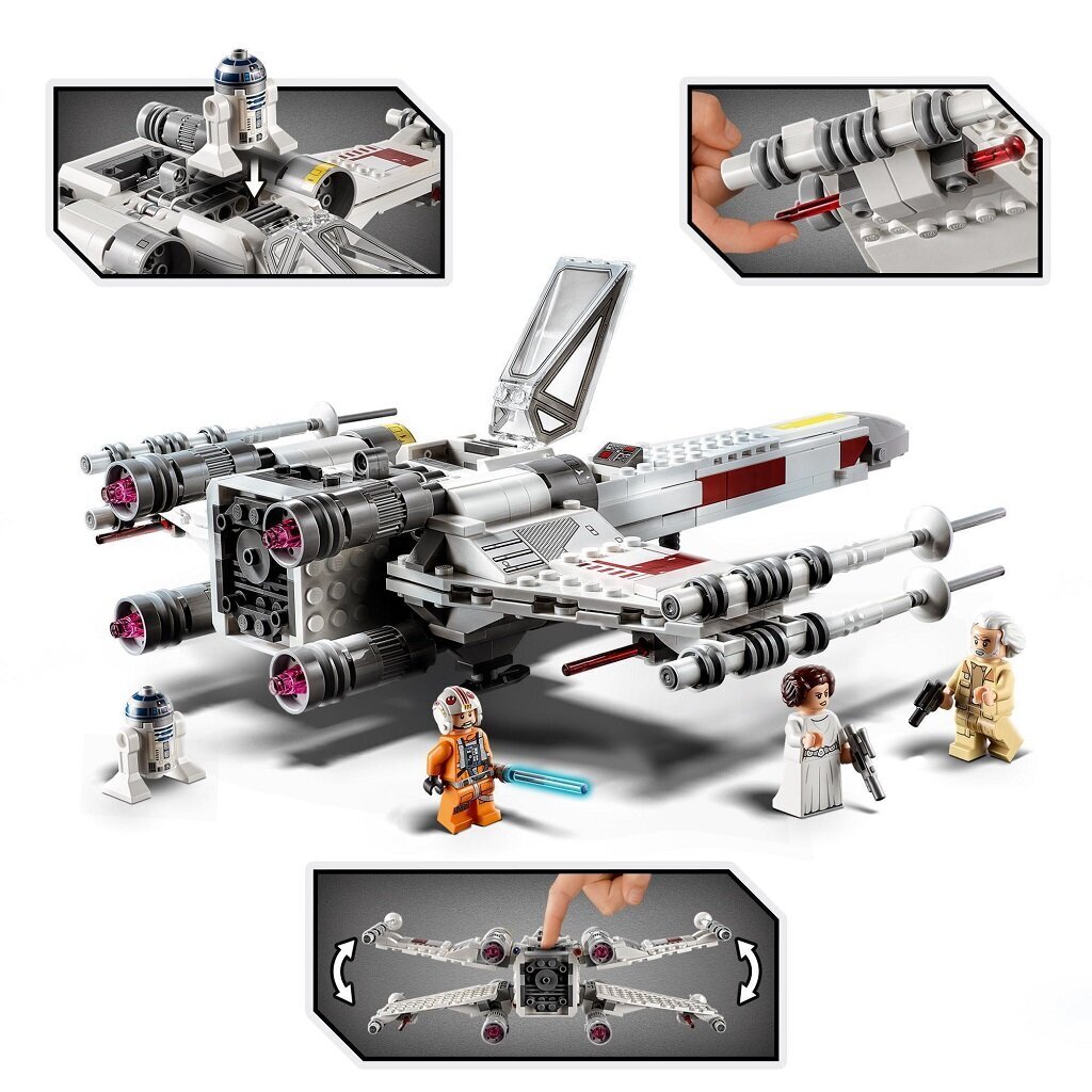 75301 LEGO® Star Wars Luke Skywalker “X-Wing” hävitaja цена и информация | Klotsid ja konstruktorid | kaup24.ee