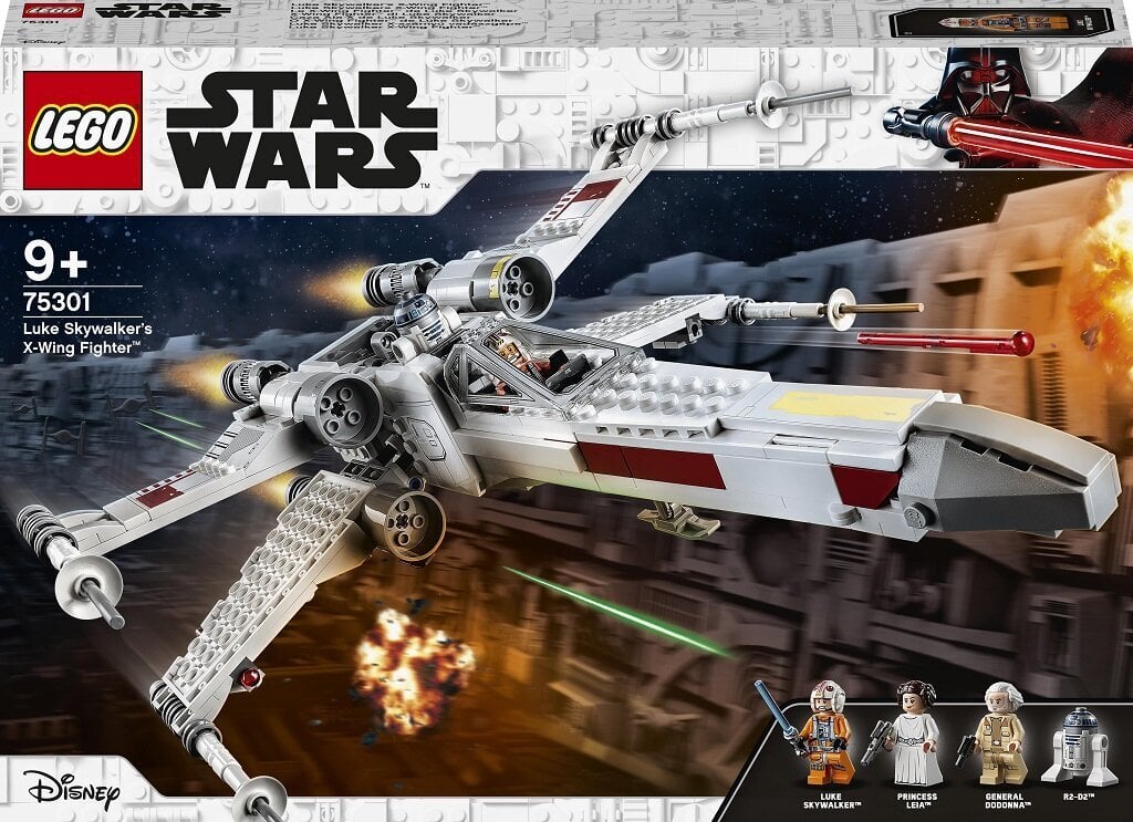 75301 LEGO® Star Wars Luke Skywalker “X-Wing” hävitaja цена и информация | Klotsid ja konstruktorid | kaup24.ee