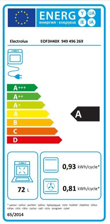 Electrolux SurroundCook 600 EOF3H40X hind ja info | Ahjud | kaup24.ee