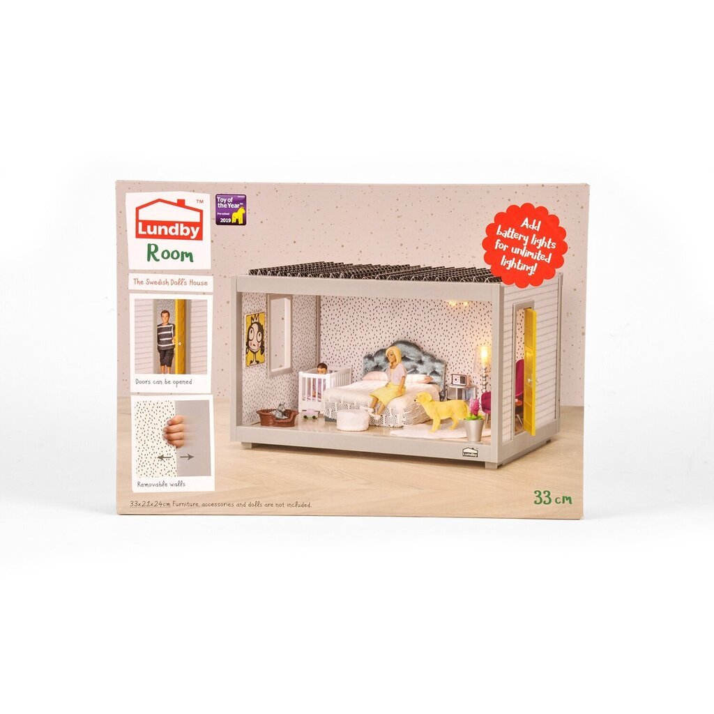 Nukumaja tuba Lundby, 33 cm hind ja info | Tüdrukute mänguasjad | kaup24.ee