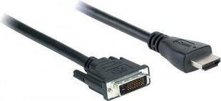 DVI-D-HDMI Adapter V7 V7E2HDMIDVID-02M  Must (2 m) цена и информация | Кабели и провода | kaup24.ee