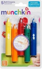 Мелки для ванной  Munchkin, 5 шт., bath time Crayons, 011690 цена и информация | Drewniana Wieża Piramida Kura Nakładanie Kolorowych Kwadratów LD-15 15276 | kaup24.ee