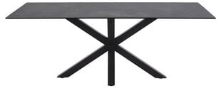 Обеденный стол Actona Heaven 160x90см, черный цена и информация | Кухонные и обеденные столы | kaup24.ee