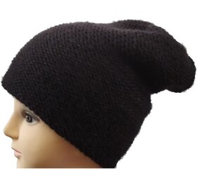 Вязаная двойная шапка женская, черная цена и информация | Женские шапки | kaup24.ee