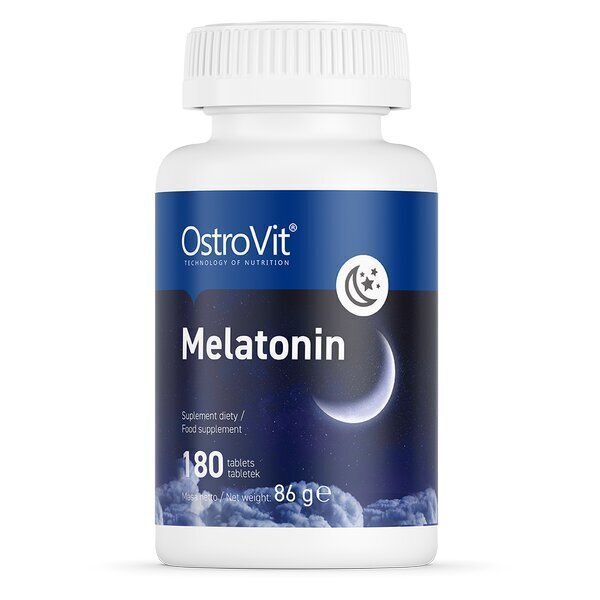 OstroVit Melatonin toidulisand (180 tabl.) hind ja info | Vitamiinid, toidulisandid, preparaadid tervise heaoluks | kaup24.ee