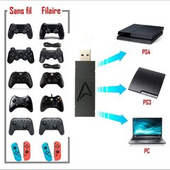 Adapter Steel Play Cross Drive Controller PS4 USB цена и информация | Адаптеры и USB-hub | kaup24.ee