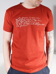 Мужская футболка MINU ARM (моя любовь), коричневого цвета цена и информация | Мужские футболки | kaup24.ee