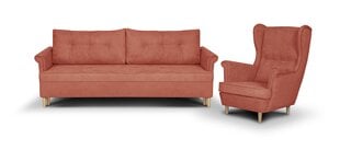 Комплект мягкой мебели Bellezza Elite I, красный цена и информация | Комплекты мягкой мебели | kaup24.ee