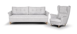 Комплект мягкой мебели Bellezza Elite I, светло-серый цена и информация | Комплекты мягкой мебели | kaup24.ee
