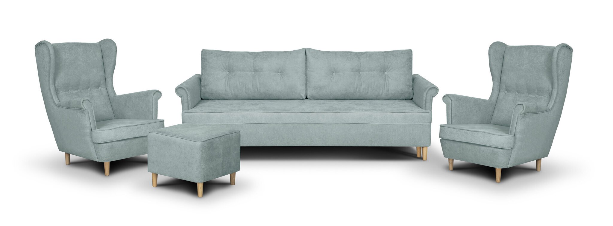 Pehme mööbli komplekt Bellezza Elite II, heleroheline hind ja info | Pehme mööbli komplektid  | kaup24.ee