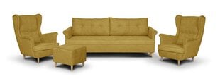 Комплект мягкой мебели Bellezza Elite II, желтый цена и информация | Комплекты мягкой мебели | kaup24.ee