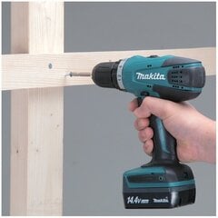 Аккумуляторная дрель-шуруповерт Makita DF347DWE 14,4 В цена и информация | Шуруповерты, дрели | kaup24.ee