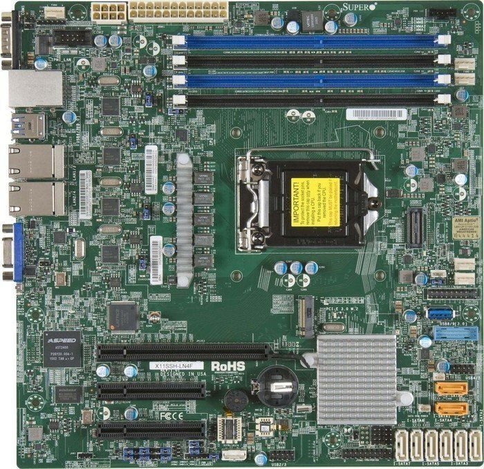 Supermicro X11SSH-LN4F Intel® C236 micro ATX hind ja info | Emaplaadid | kaup24.ee