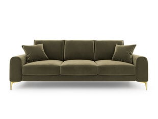 Четырехместный диван Mazzini Sofas Madara, зеленый/золотой цена и информация | Диваны | kaup24.ee