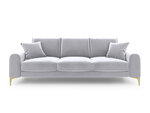 Четырехместный диван Mazzini Sofas Madara, светло-серый/золотистый