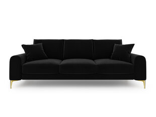 Четырехместный диван Mazzini Sofas Madara, черный/золотистый цена и информация | Диваны | kaup24.ee