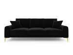 Четырехместный диван Mazzini Sofas Madara, черный/золотистый