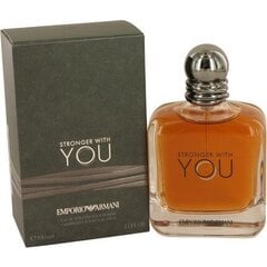 Tualettvesi Emporio Armani Stronger With You EDT meestele 150 ml цена и информация | Giorgio Armani Духи, косметика | kaup24.ee