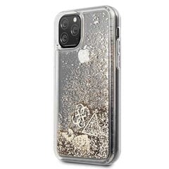 GUHCN58GLHFLGO Guess Glitteriga südamete ümbris iPhone 11 Pro Gold цена и информация | Чехлы для телефонов | kaup24.ee